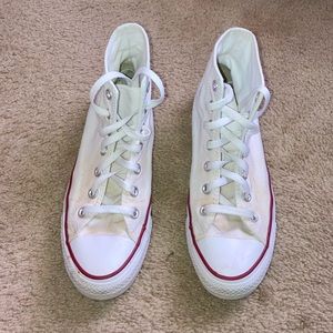 Converse white high tops